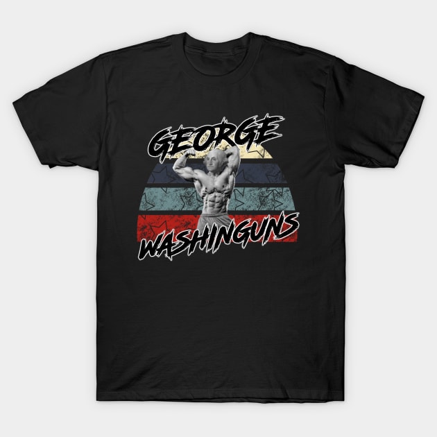 George Washinguns - Black T-Shirt by Tatted_and_Tired